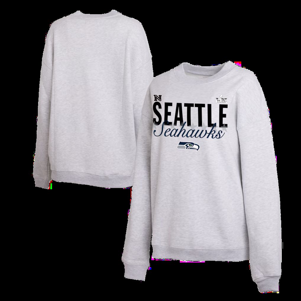 Men 2026 Nike NFL Seattle Seahawks Hooded long sleeved T-shirt grey 015->->Sports Accessory